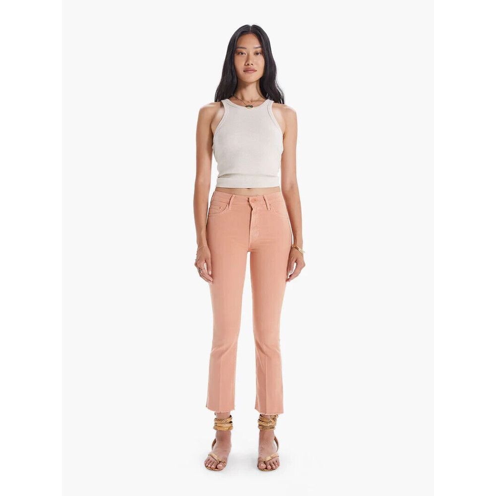 Mother The Insider Ankle Fray Chalk It Up Terracotta Jeans 25x27.5 NWOT $208